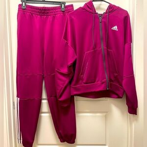Adidas Tracksuit | Size: L | Color: Berry